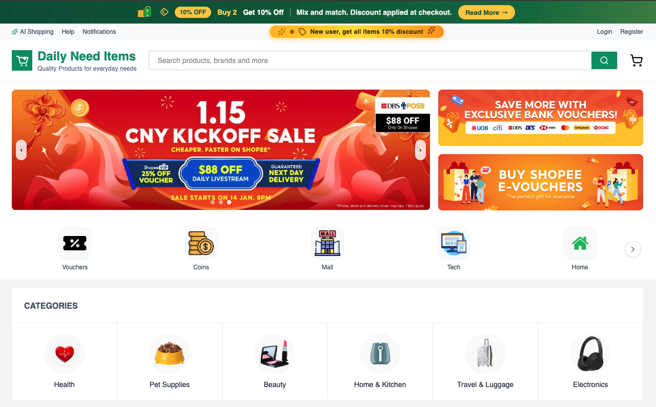 DNI - Multi-Tenant E-Commerce Platform